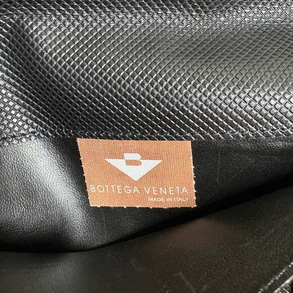 Bottega Veneta Zip Around Compartment Pouch Wallet Organizer Black Leather Italy - Picture 10 of 11